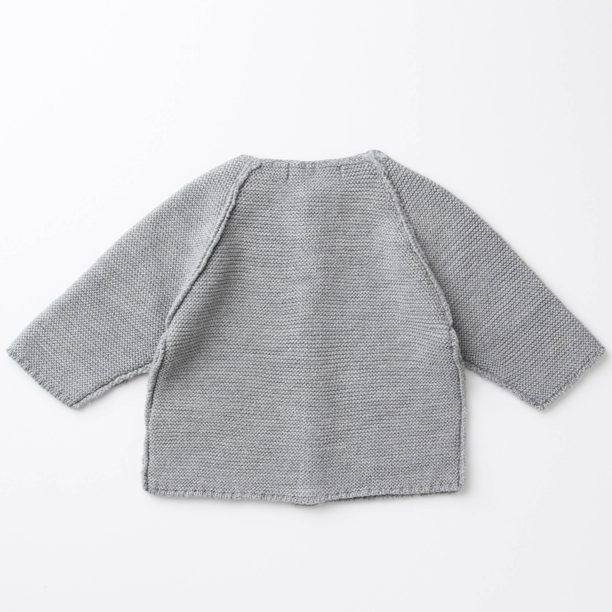 ウィンザーオパールラグランカーディガン(グレー)