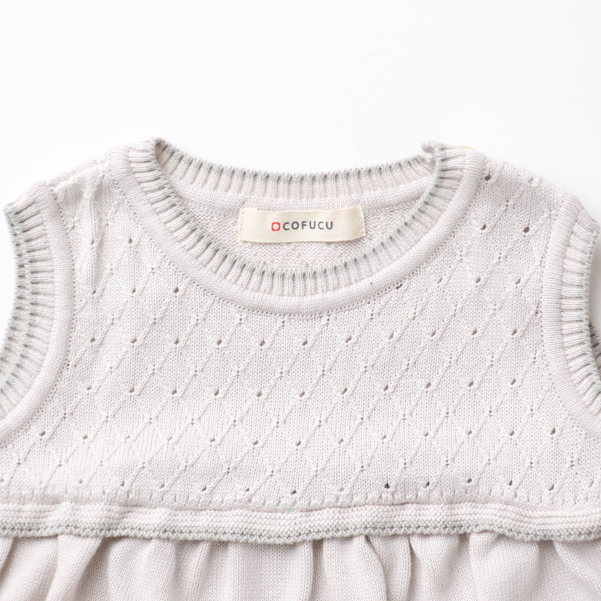 スモッキングロンパース(フェザーグレー)