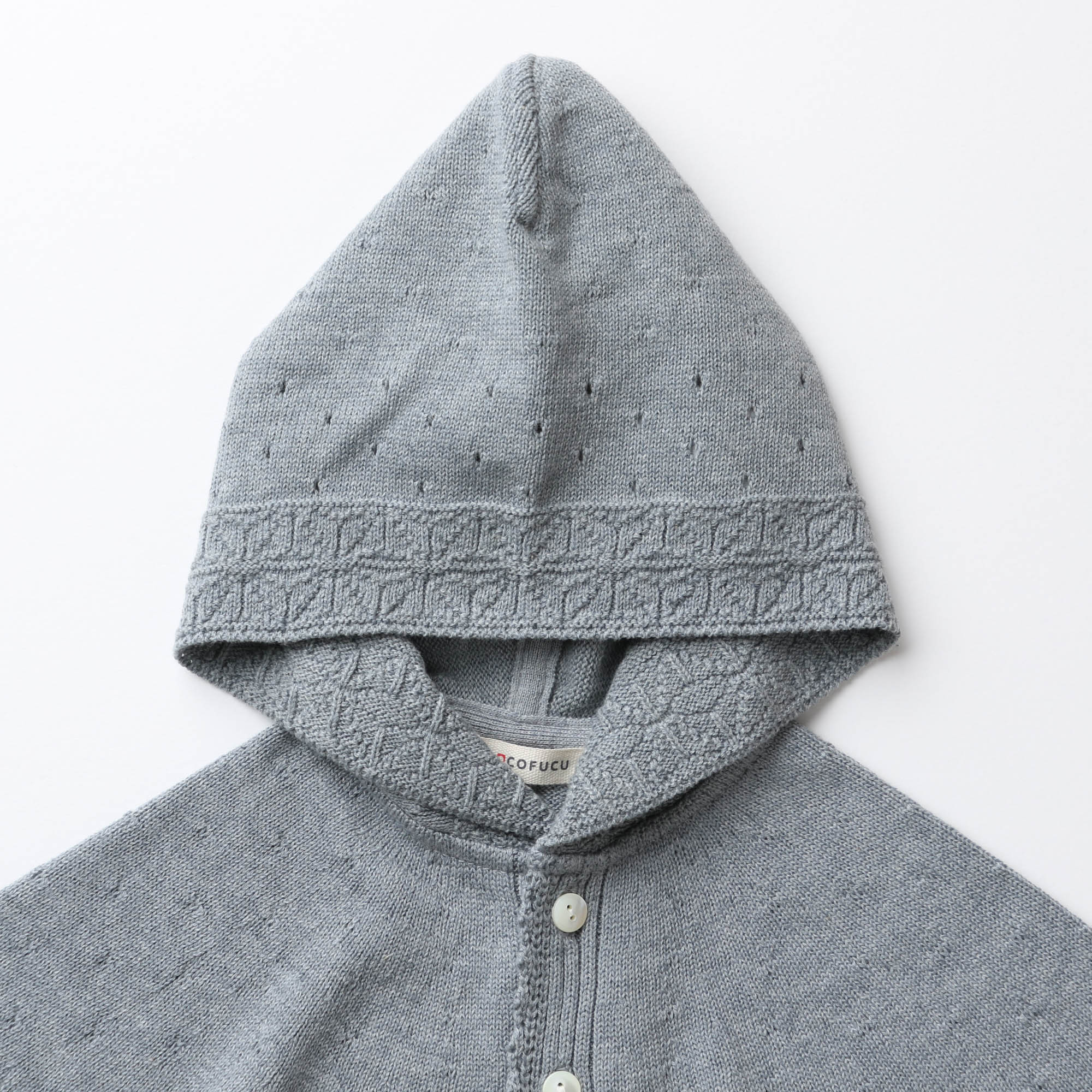 麻の葉柄マント(紺青)