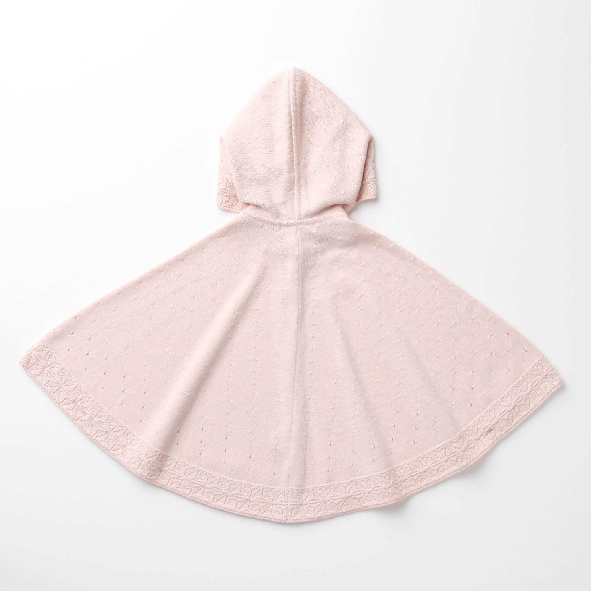 麻の葉柄マント(さくらねずみ)