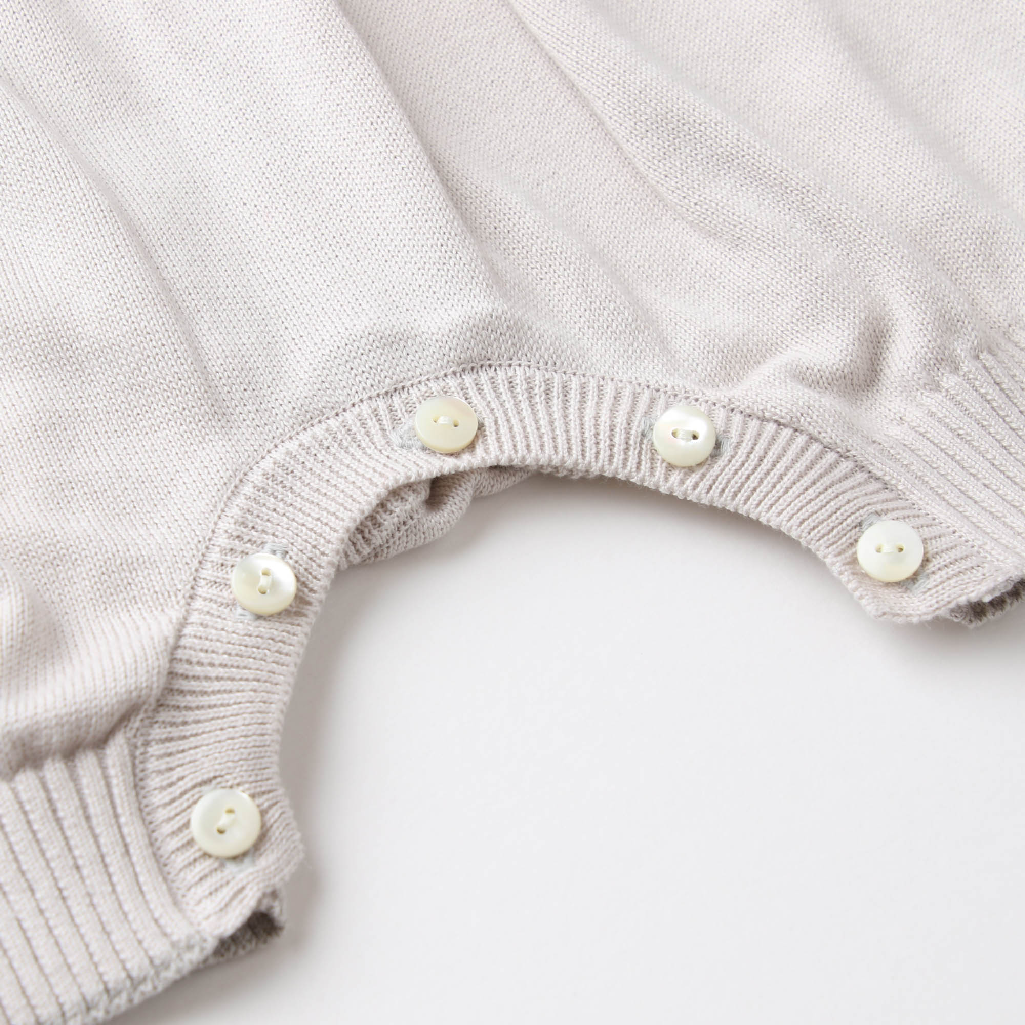 スモッキングロンパース(フェザーグレー)