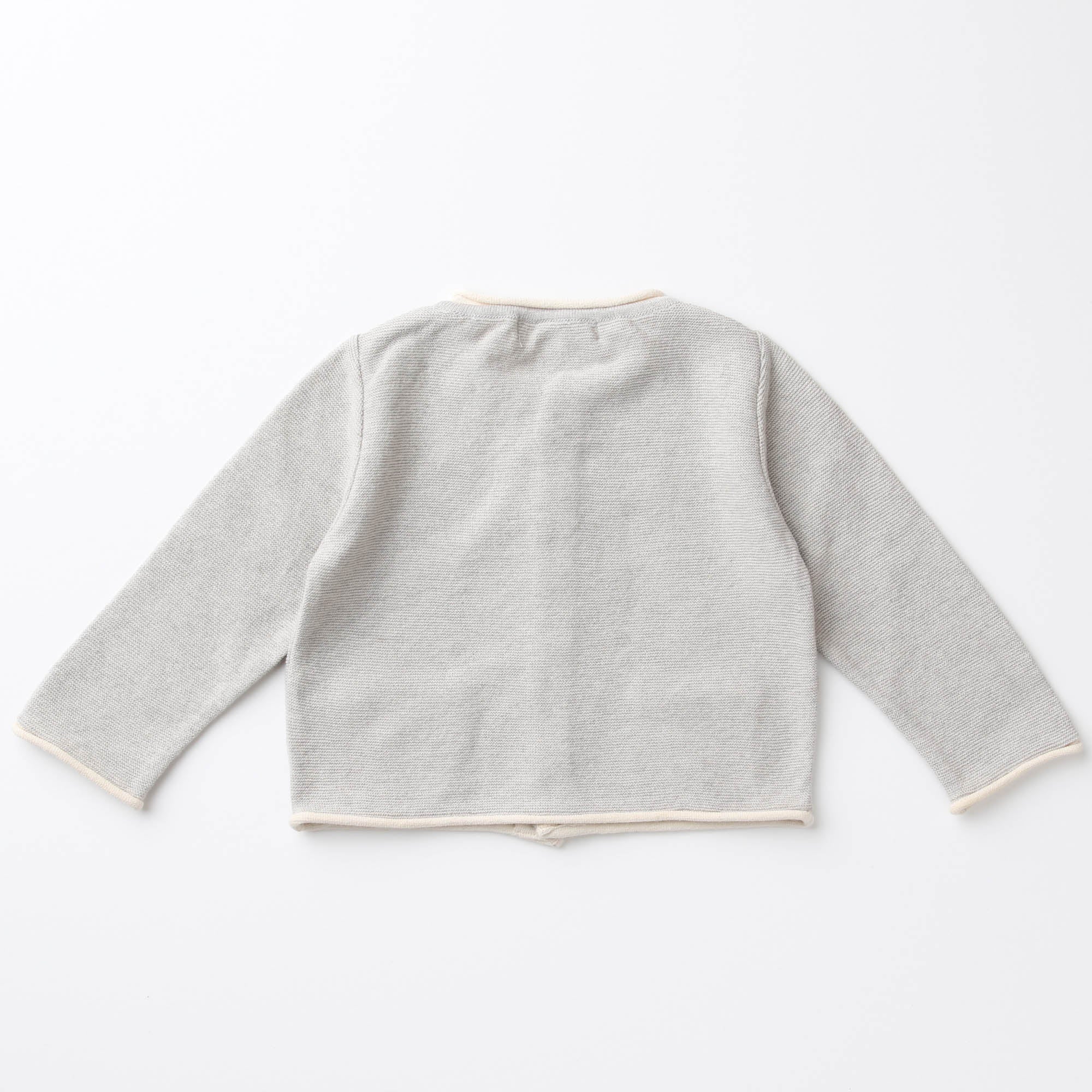 縁どりくるんカーディガン(古色)