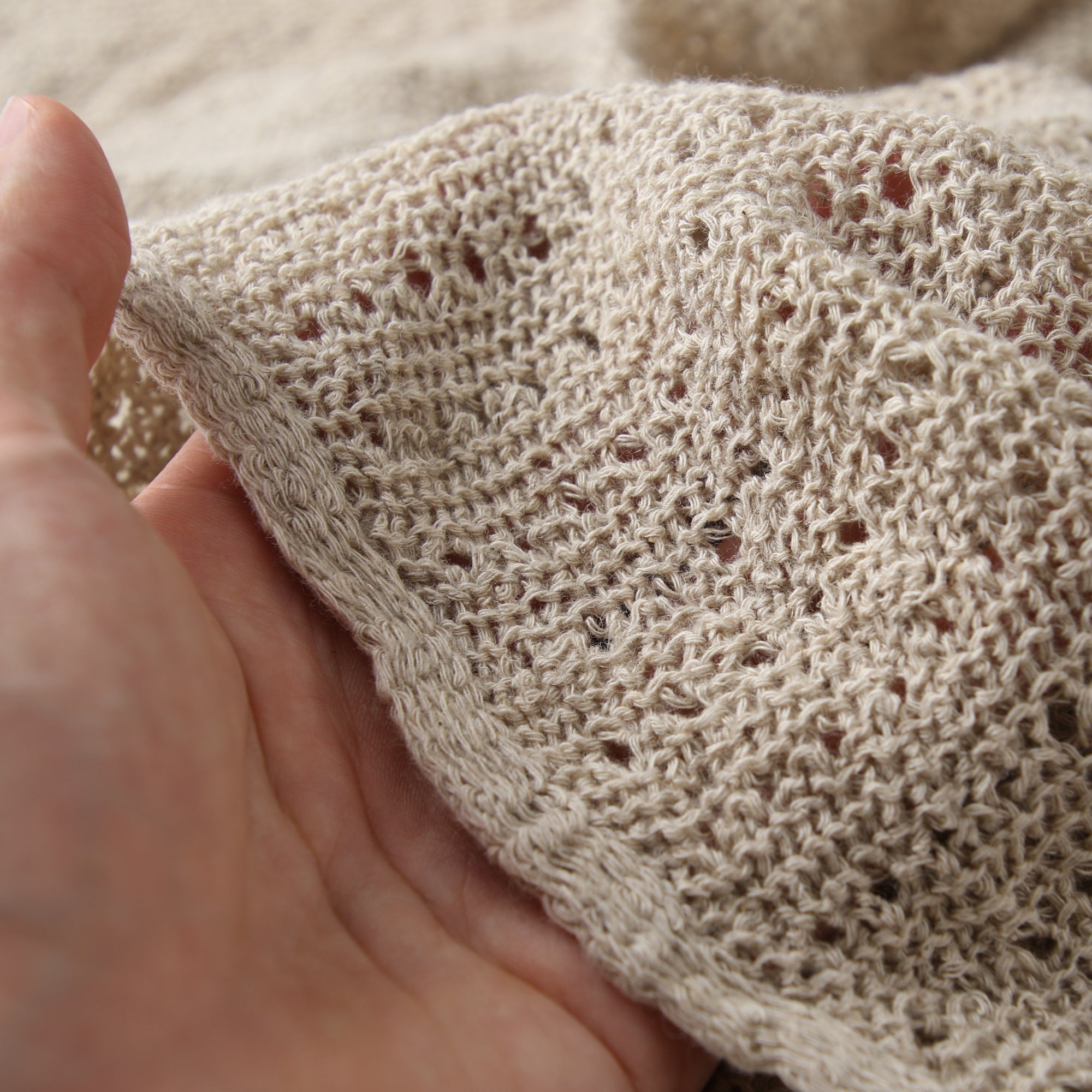 コットン×リネンブランケット