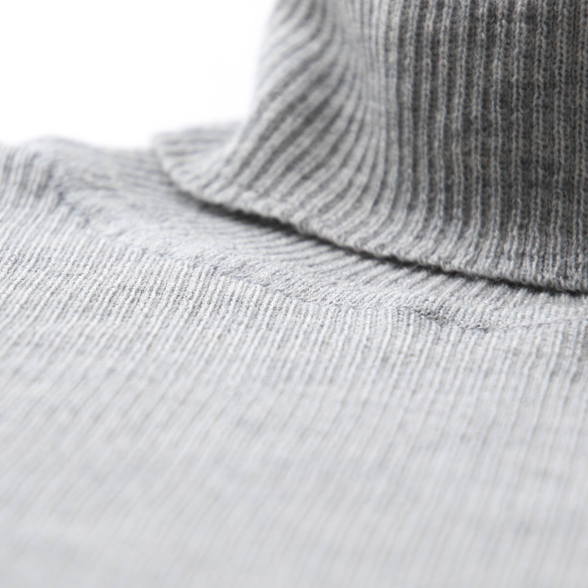 タートルネック リブニット 大人(グレー)