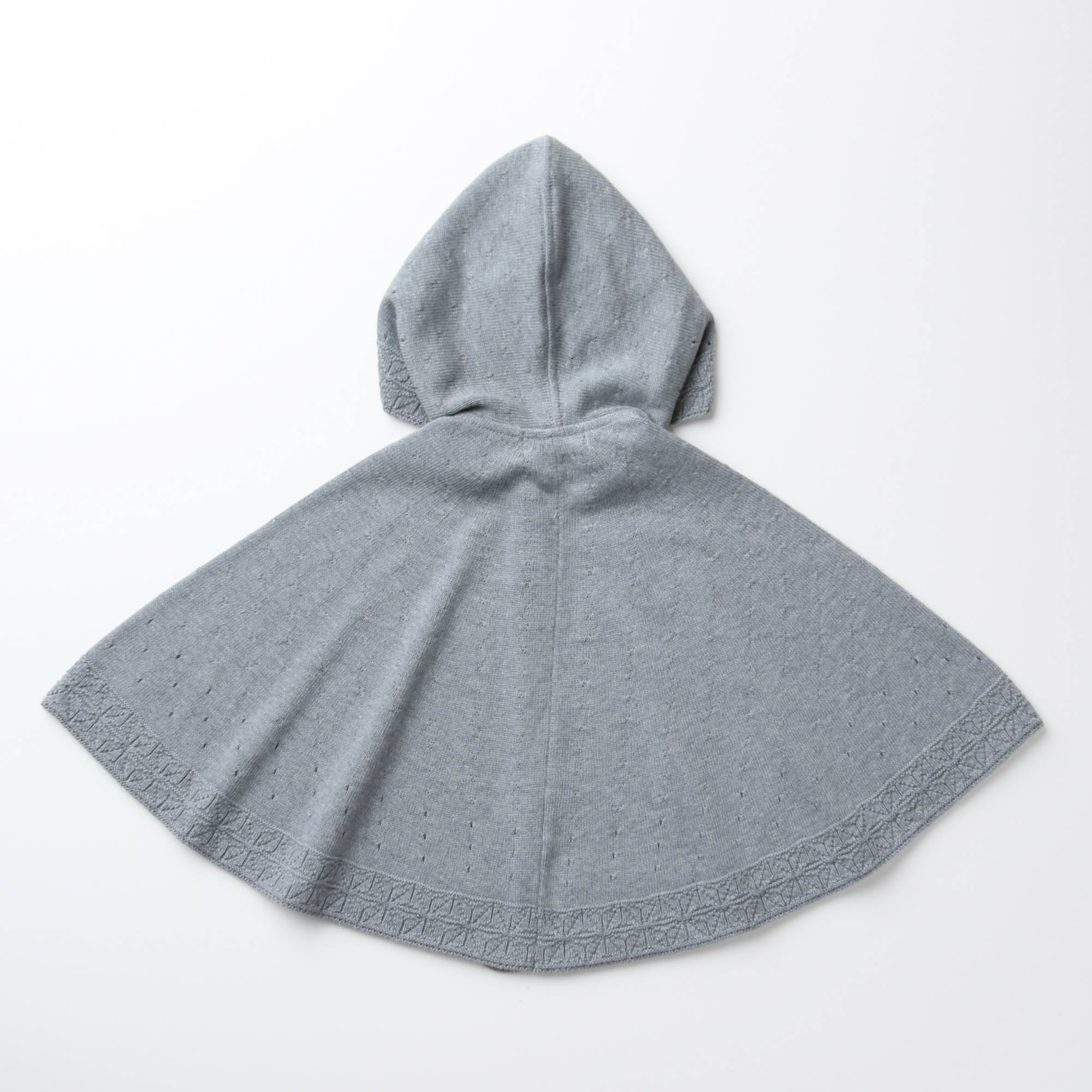 麻の葉柄マント(紺青)