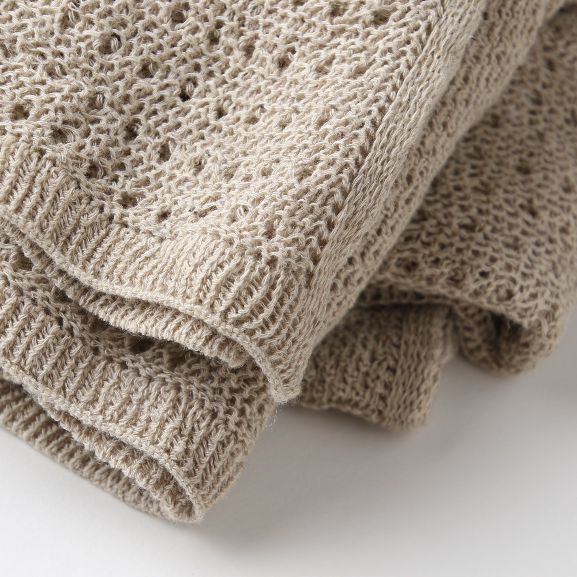 コットン×リネンブランケット