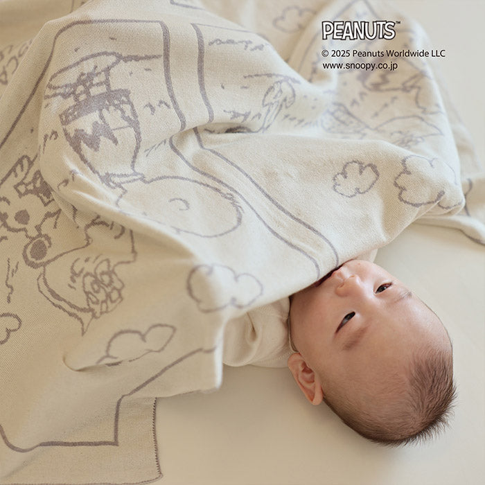 PEANUTS オーガニックコットンアフガン コミック