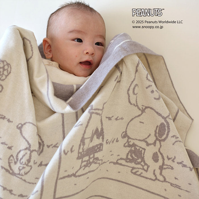 PEANUTS オーガニックコットンアフガン コミック