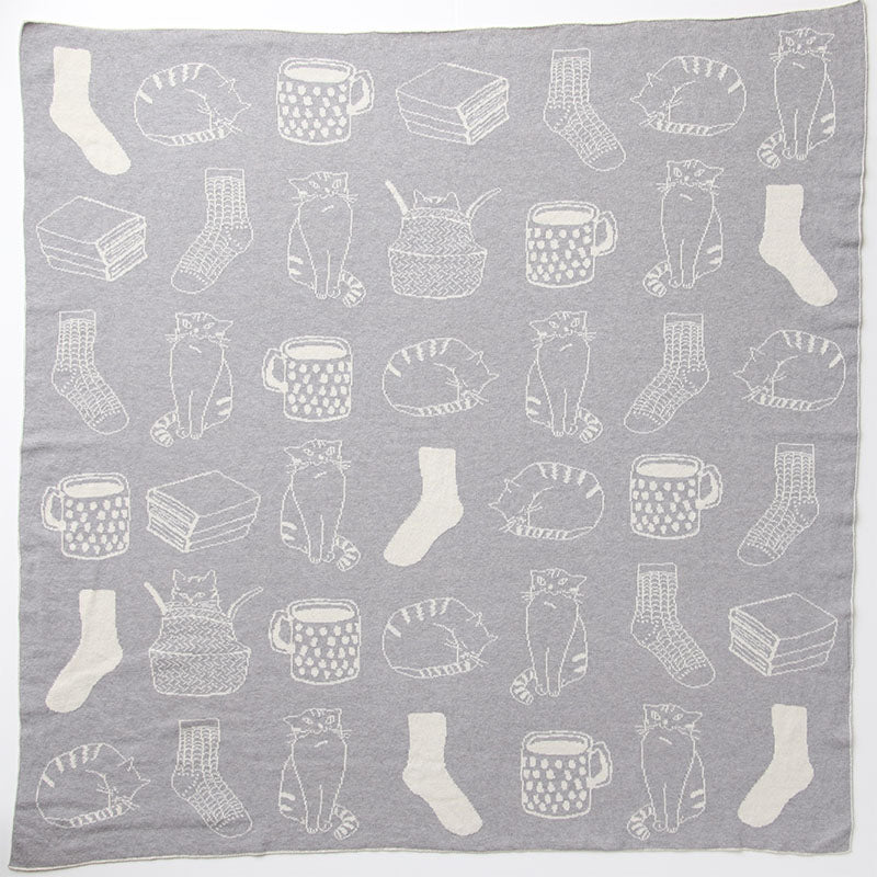 ねこ柄アフガン