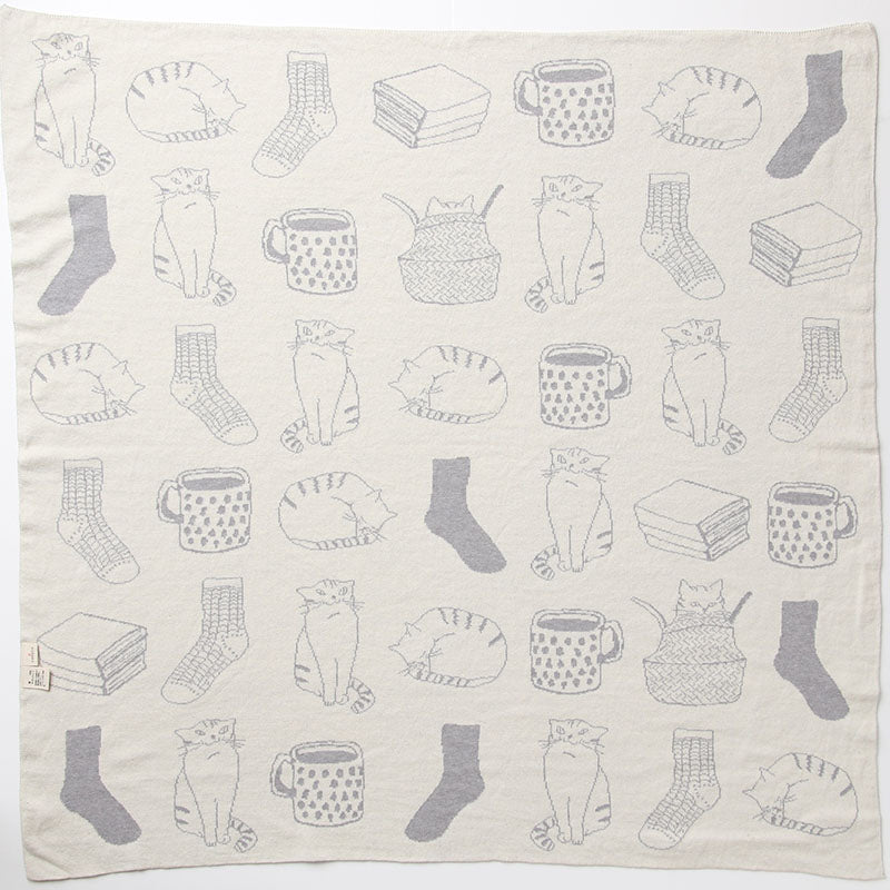 ねこ柄アフガン