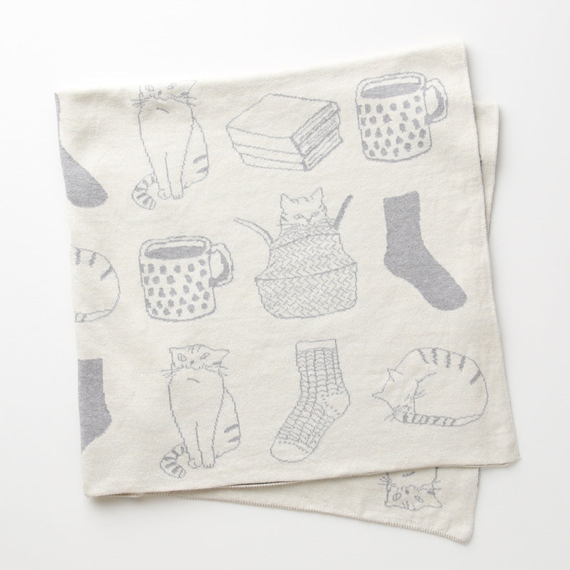 ねこ柄アフガン