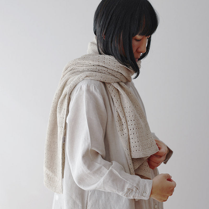 コットン×リネンブランケット