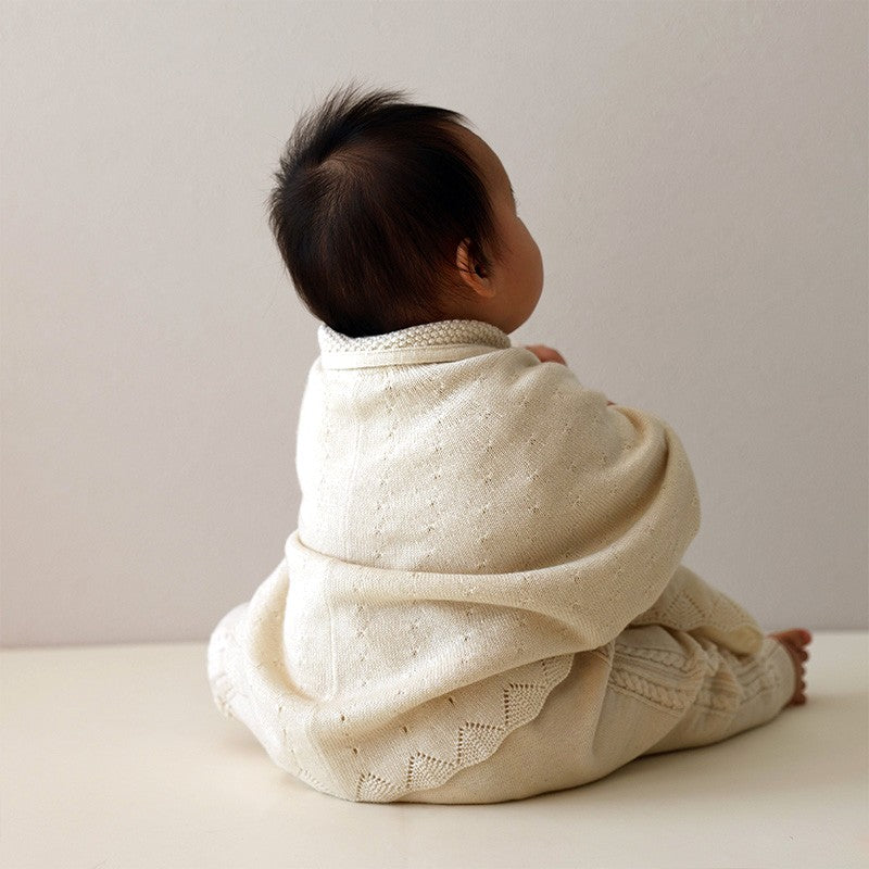 マシュマロ衿付きマント（アイボリー）