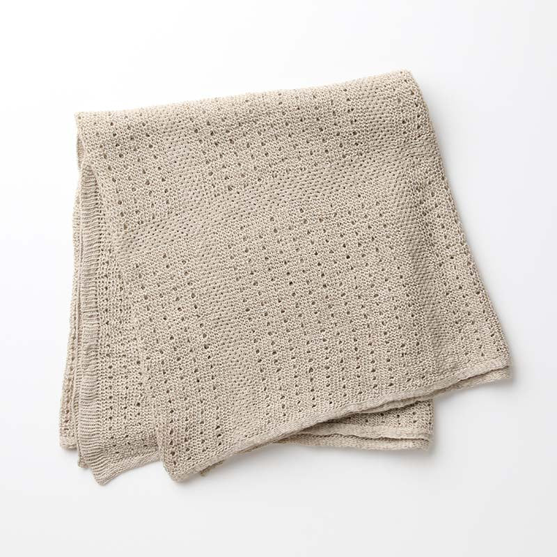 コットン×リネンブランケット