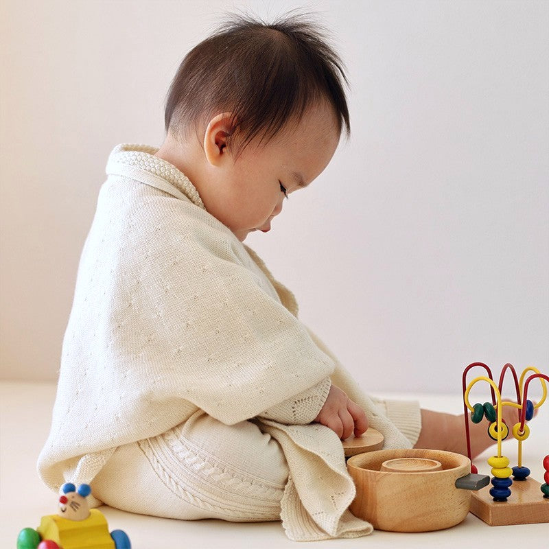 マシュマロ衿付きマント（アイボリー）