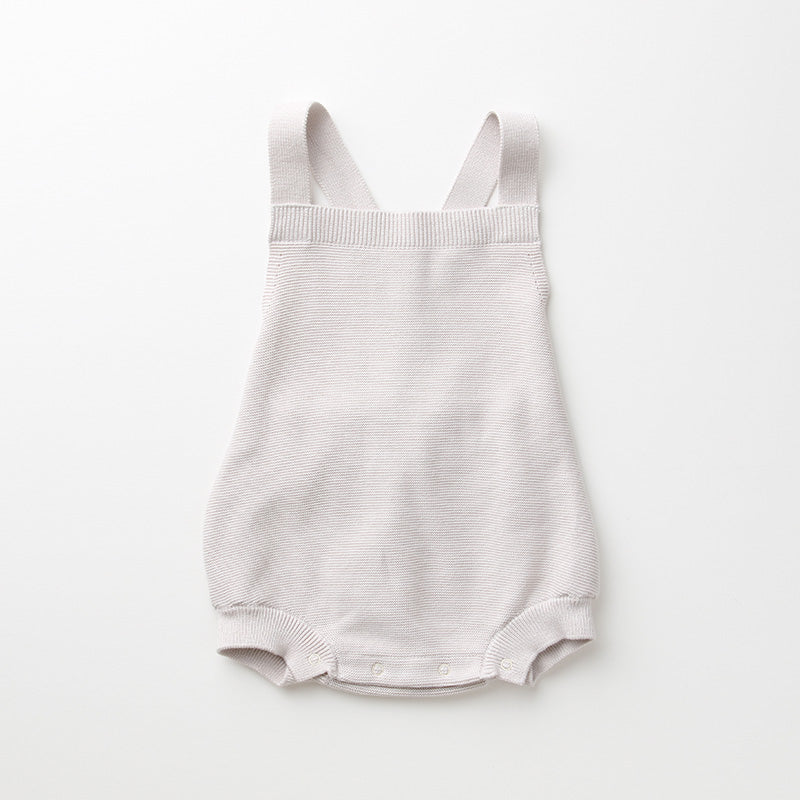 ガータータスキがけロンパース（グレー）