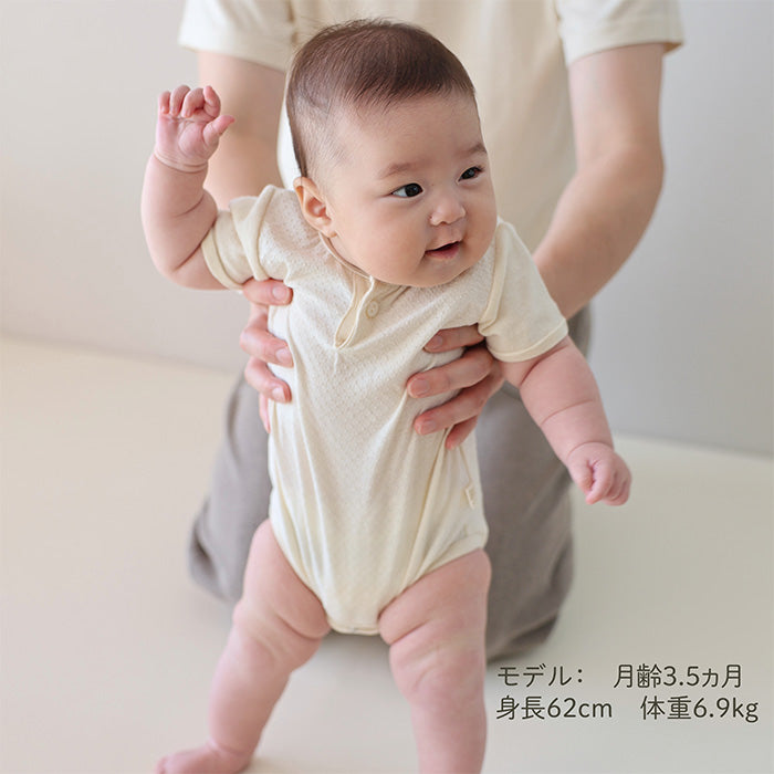 アイレット柄ボディースーツ