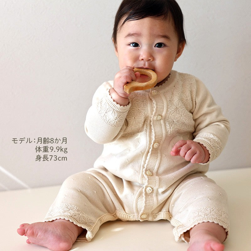 麻の葉柄カバーオール