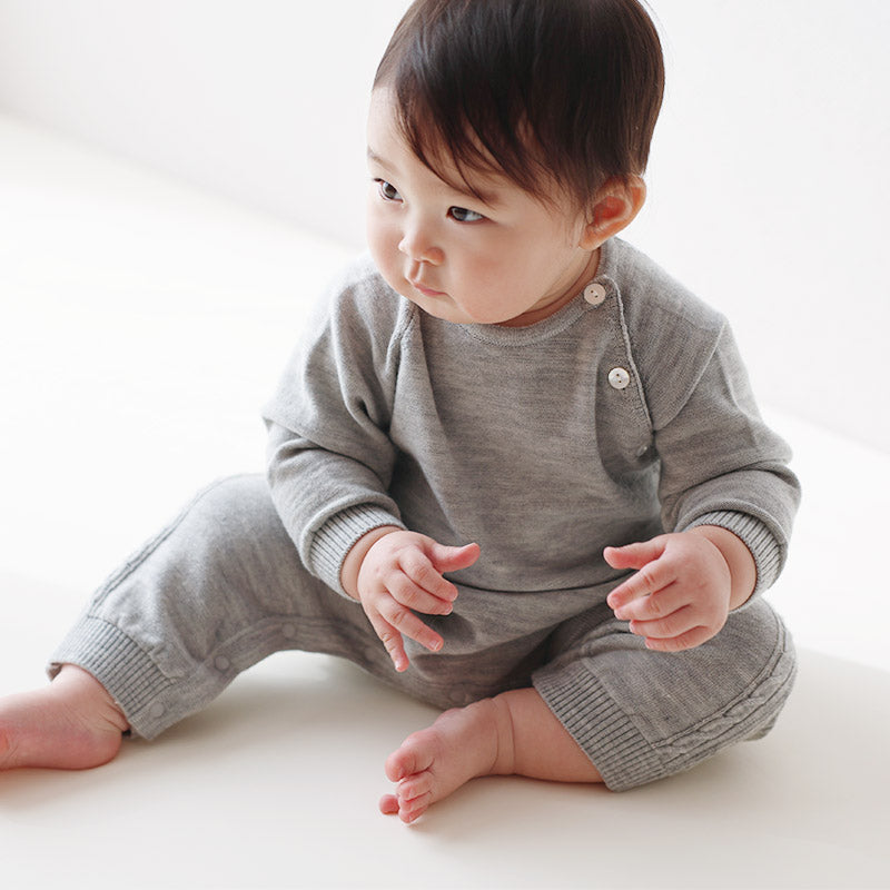 ウールラグランカバーオール