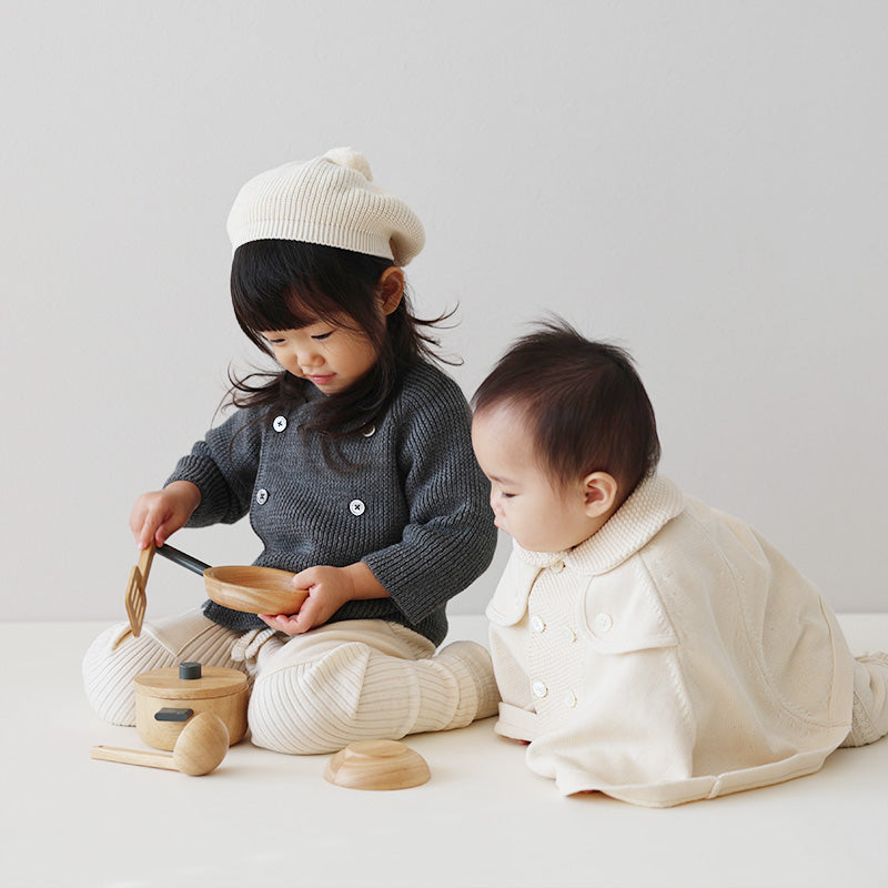 ダブルカーディガン