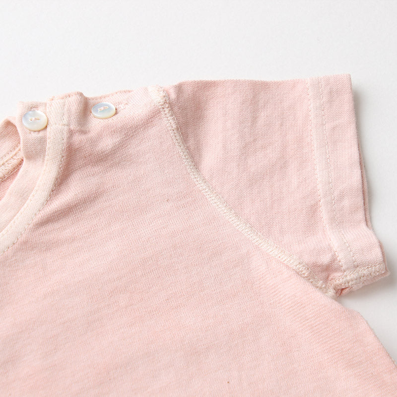 ベンガラ染めＴシャツ 白熊（春桜色）