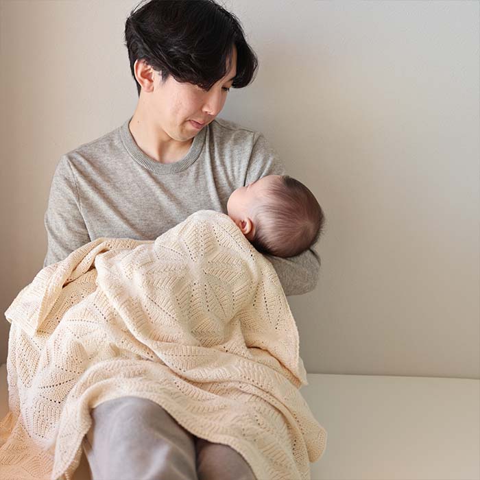 ふんわり麻の葉アフガン