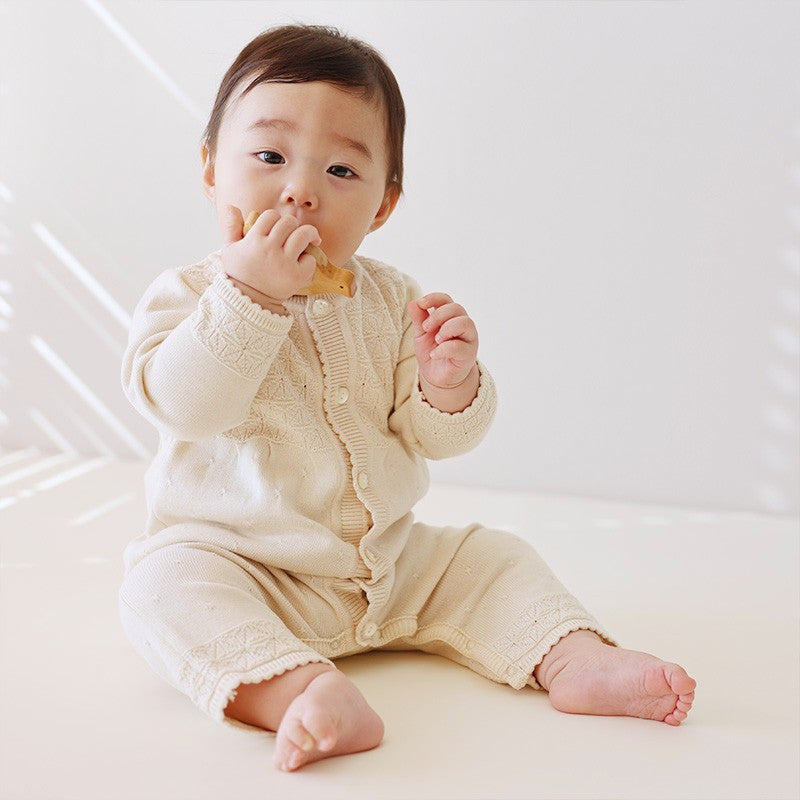 麻の葉柄カバーオール