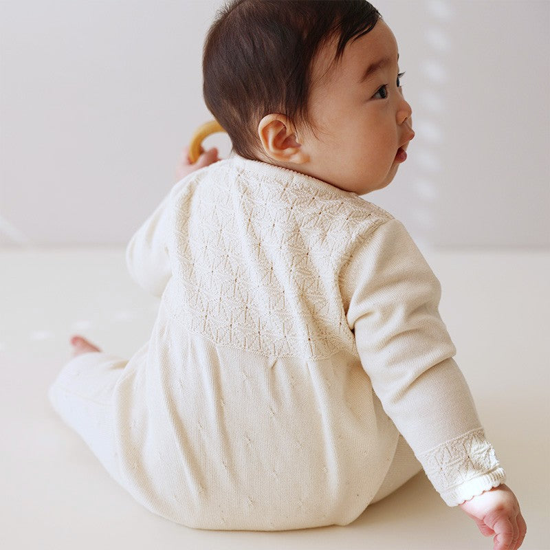 麻の葉柄カバーオール