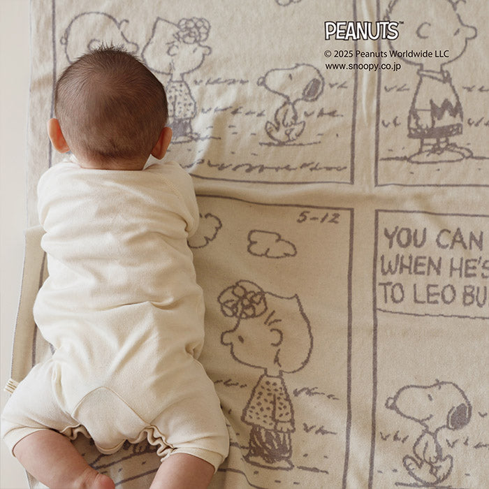 PEANUTS オーガニックコットンアフガン コミック