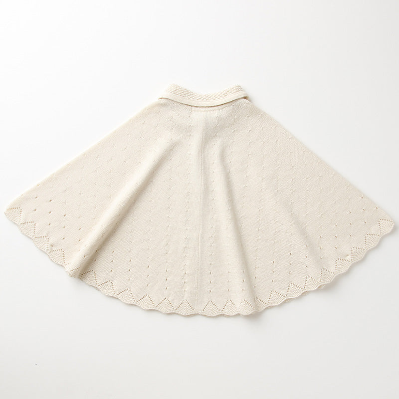 マシュマロ衿付きマント（アイボリー）