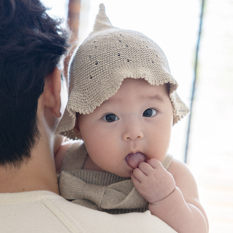 コットン×リネンとんがりハット